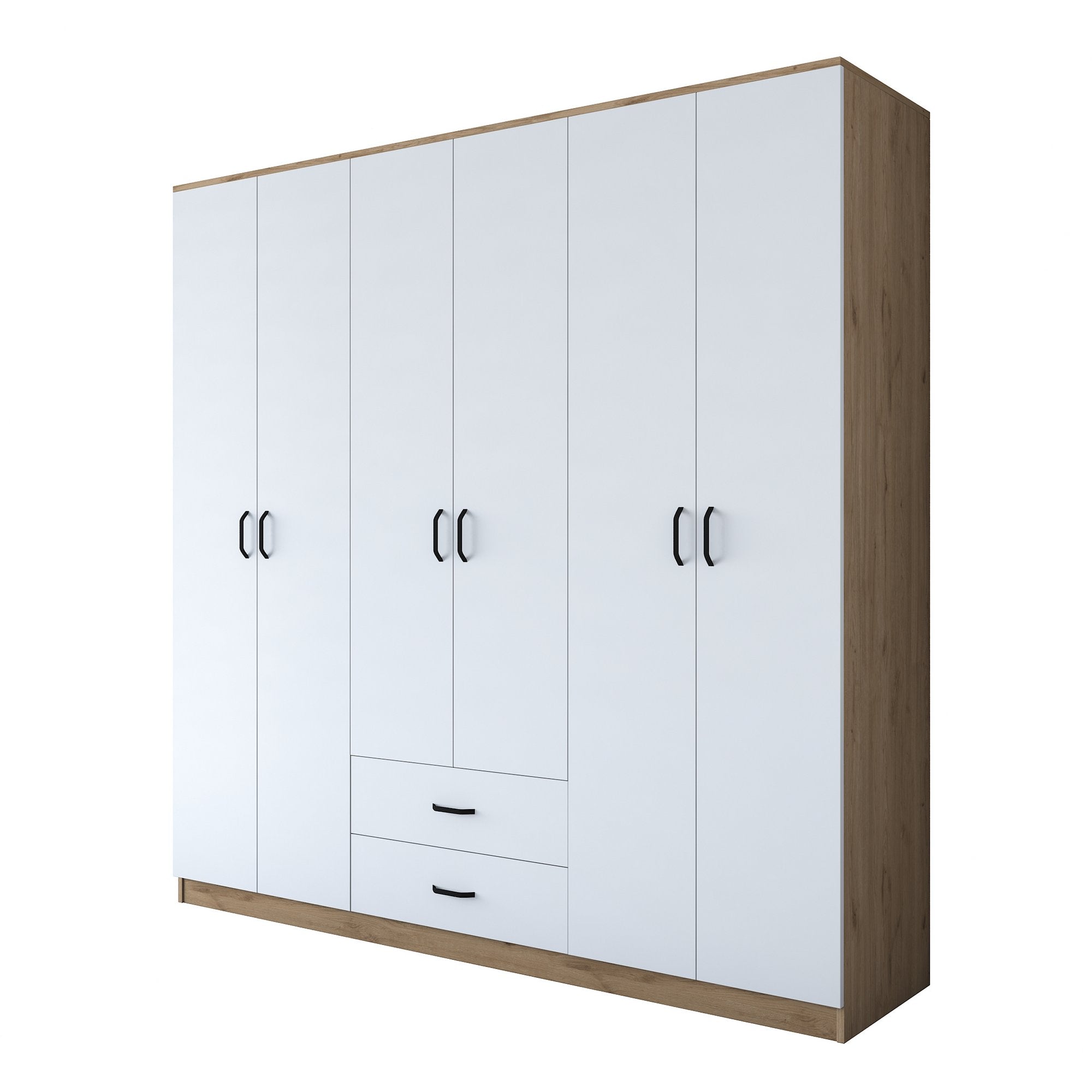 BA111 - 2324 in Walnuss Weiss präsentiert im Onlineshop von KAQTU Design AG. Garderobe ist von Hanah Home
