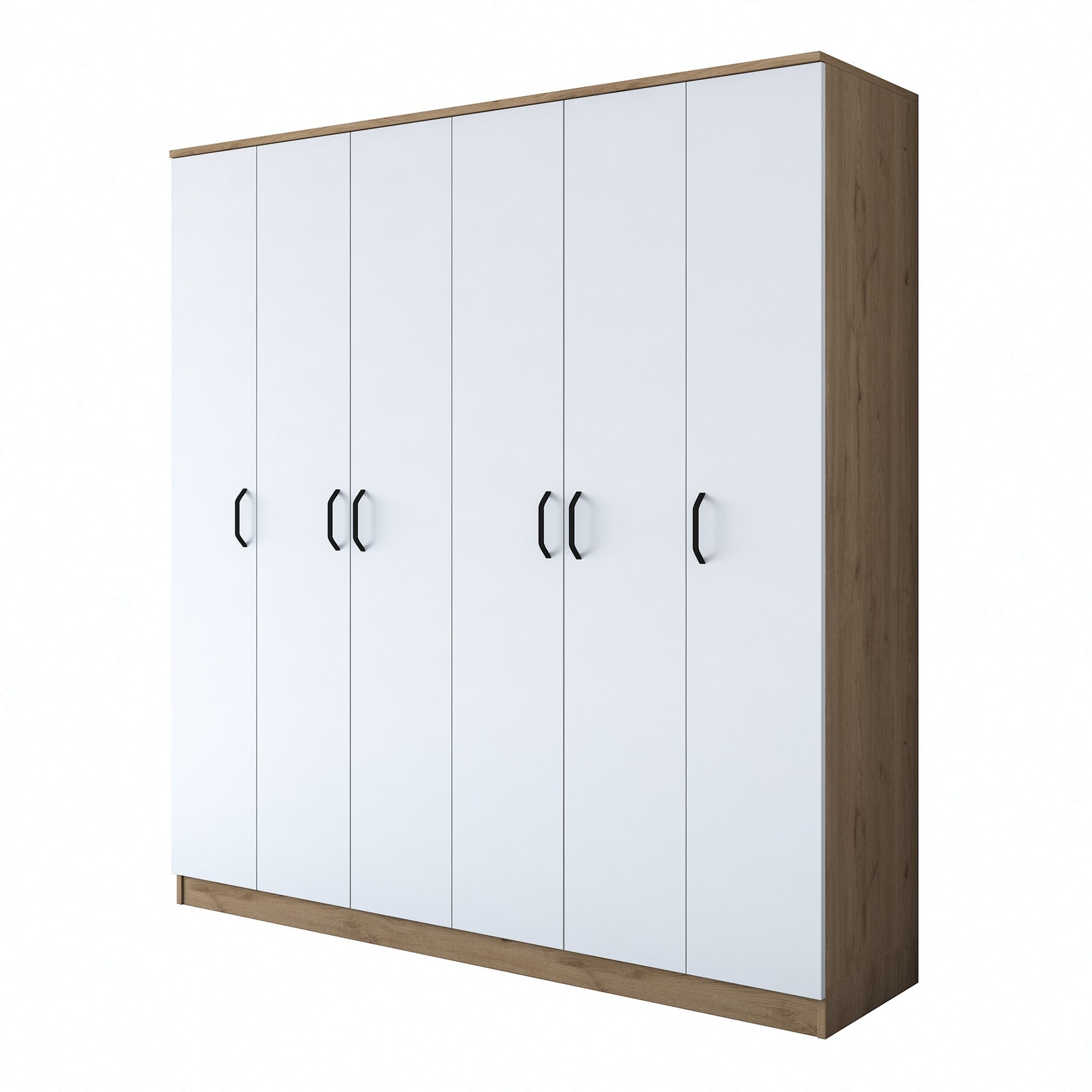 BA114 - 2274 in Walnuss Weiss präsentiert im Onlineshop von KAQTU Design AG. Garderobe ist von Hanah Home