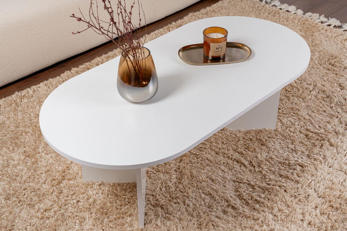 Sable Sofatisch - Weiss in Weiss präsentiert im Onlineshop von KAQTU Design AG. Couchtisch ist von Nordure