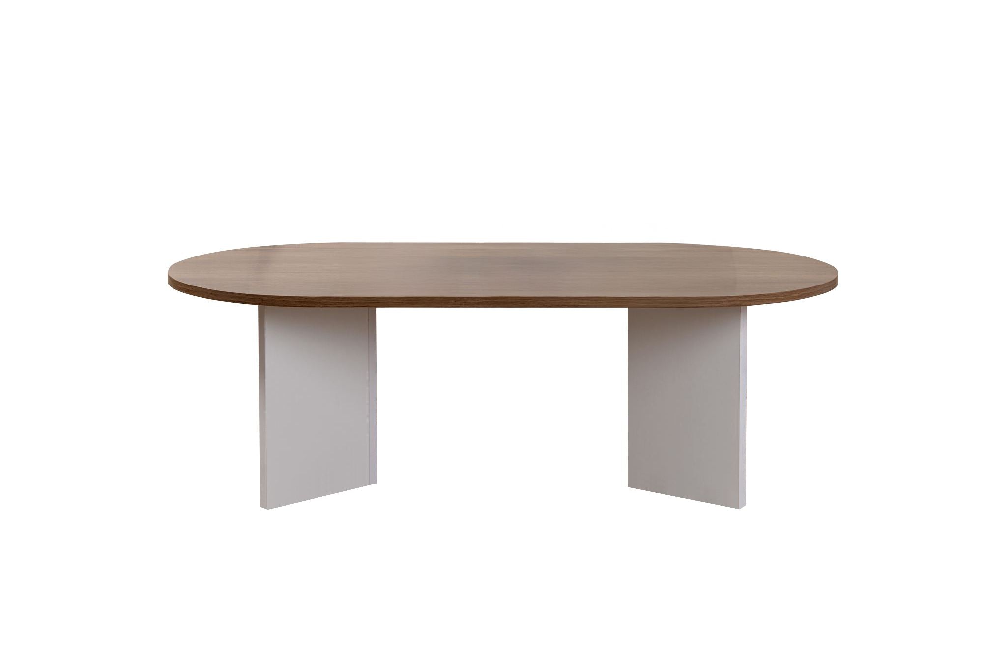 Sable - Walnut, White in Walnuss Weiss präsentiert im Onlineshop von KAQTU Design AG. Beistelltisch ist von Nordure