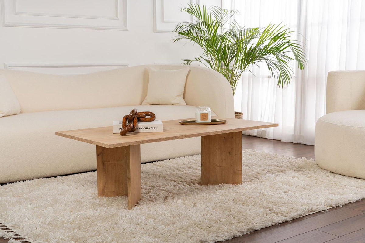 Sabin Sofatisch - Saphir- Eiche in Saphir- Eiche präsentiert im Onlineshop von KAQTU Design AG. Couchtisch ist von Nordure