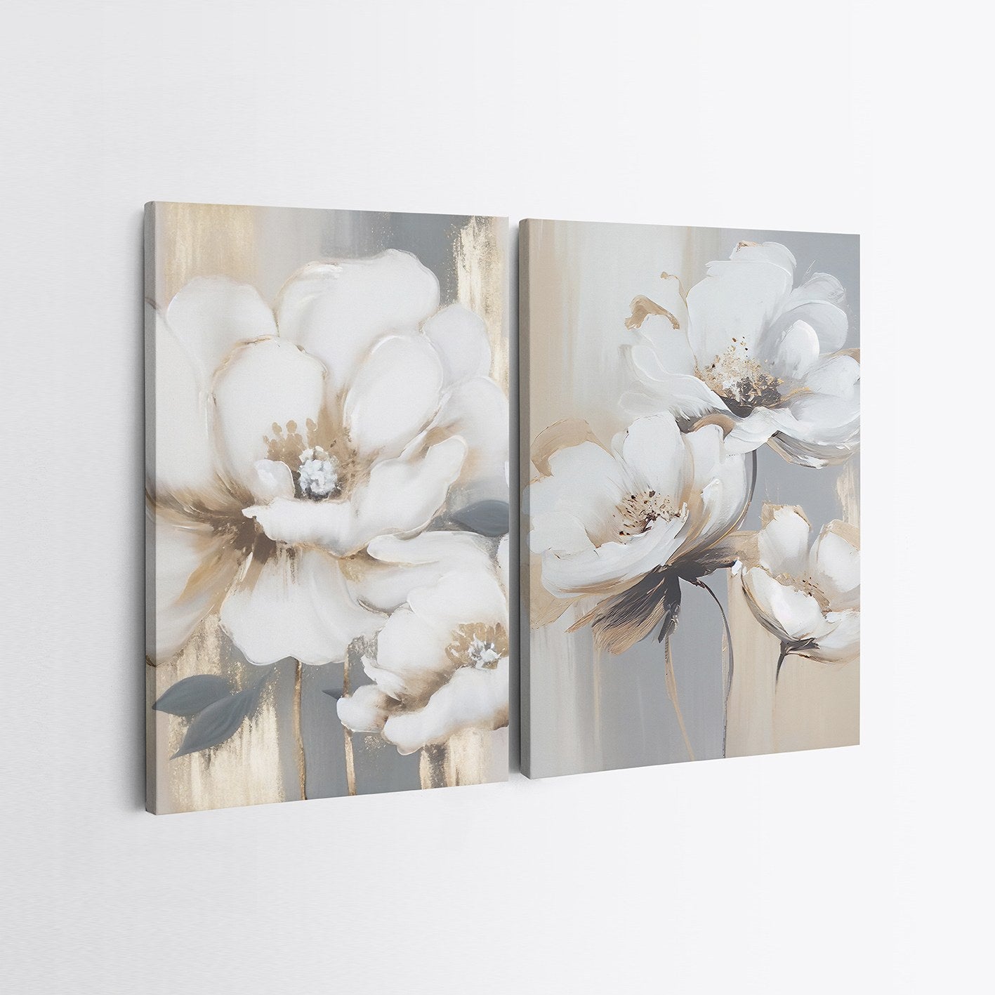 Verleihen Sie Ihrem Zuhause mit dem mehrfarbigen Leinwandbild 2KNV4235 von Wallity einen Hauch von Eleganz und Stil. Ideal für jeden Raum!