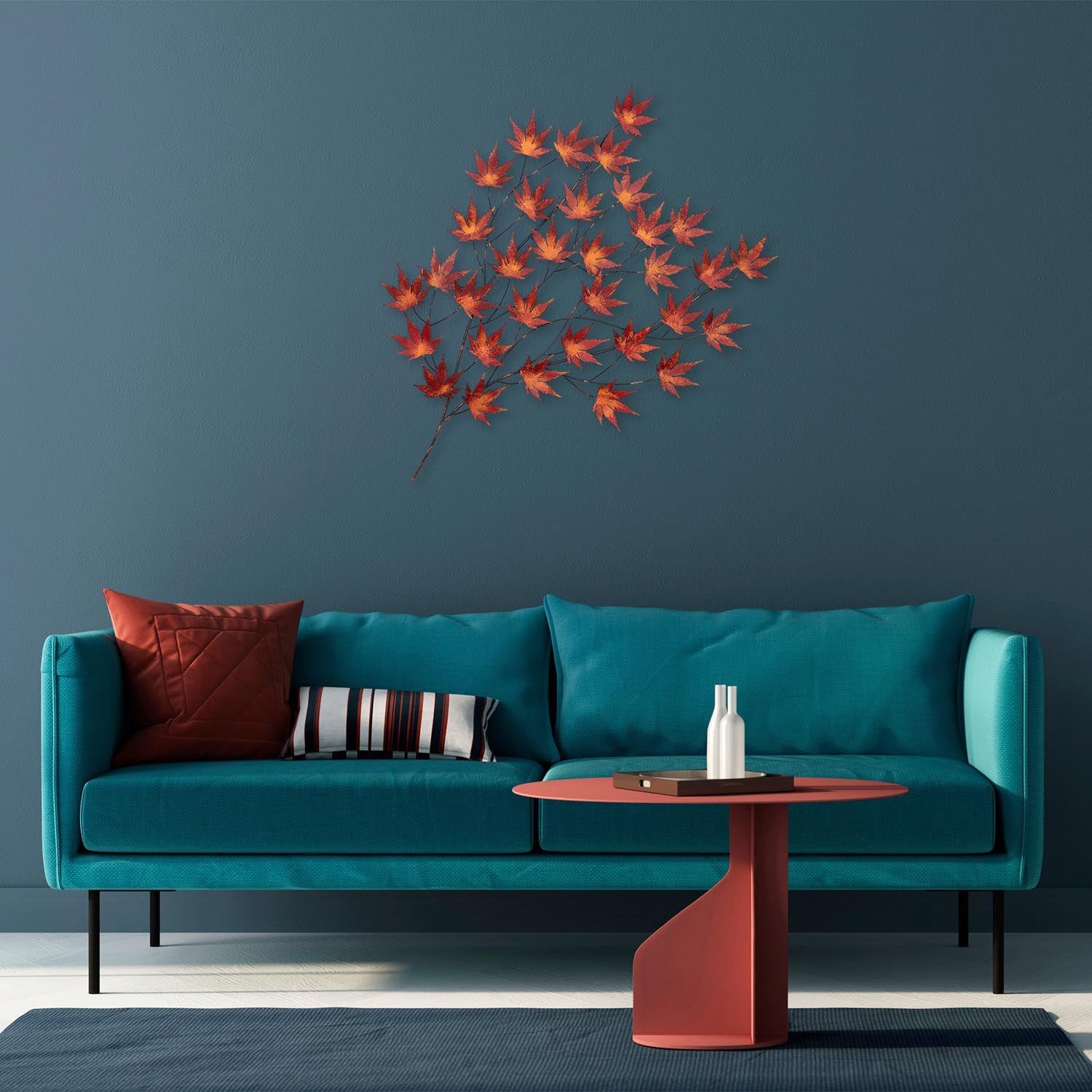 Verleihen Sie Ihrem Zuhause mit der mehrfarbigen Wanddeko "Acer Palmatum" von Wallity einen Hauch von Eleganz und Kreativität.