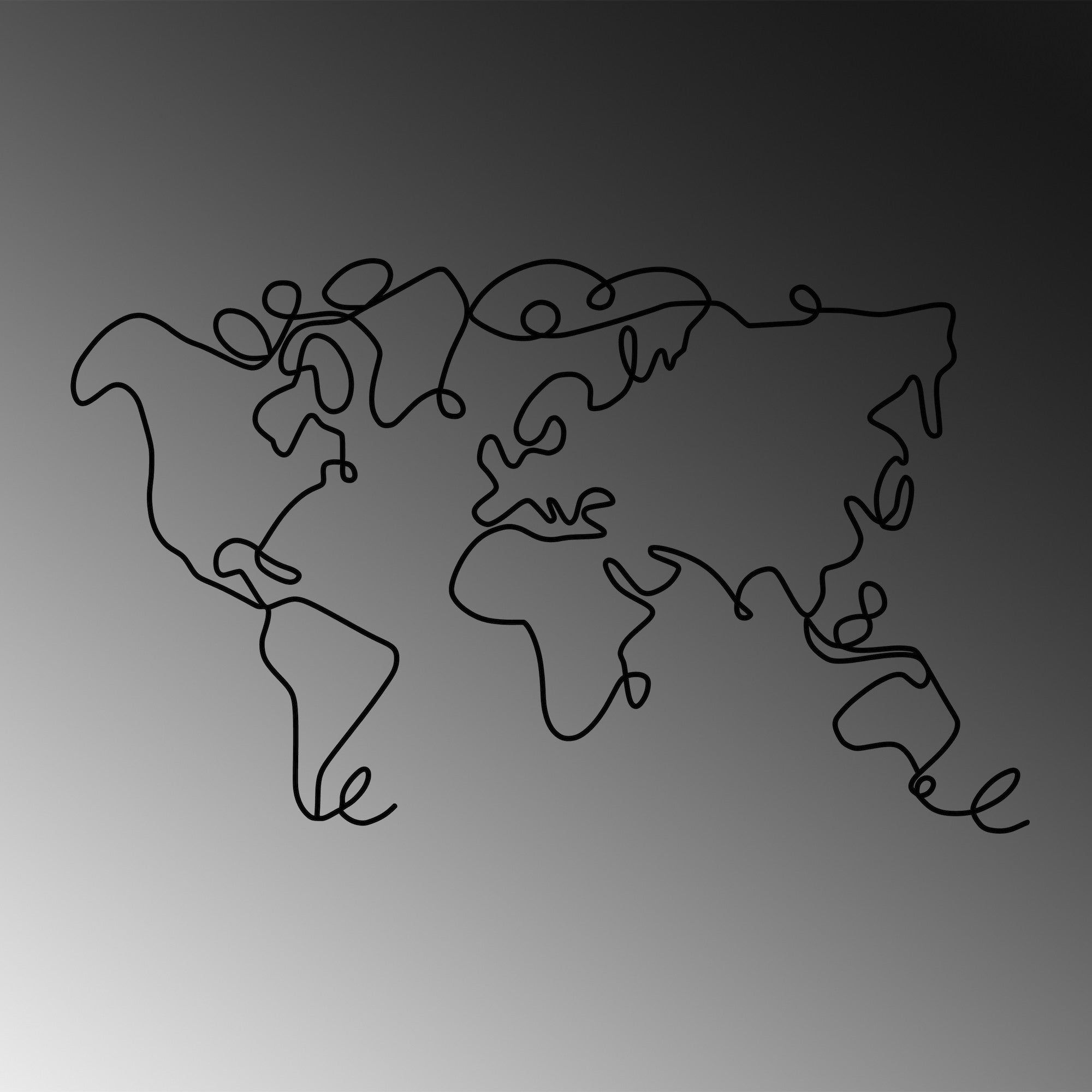 Entdecken Sie die handgefertigte World Map Wanddeko von Wallity – ein einzigartiges Kunstwerk, das Ihrem Raum Stil und Persönlichkeit verleiht.