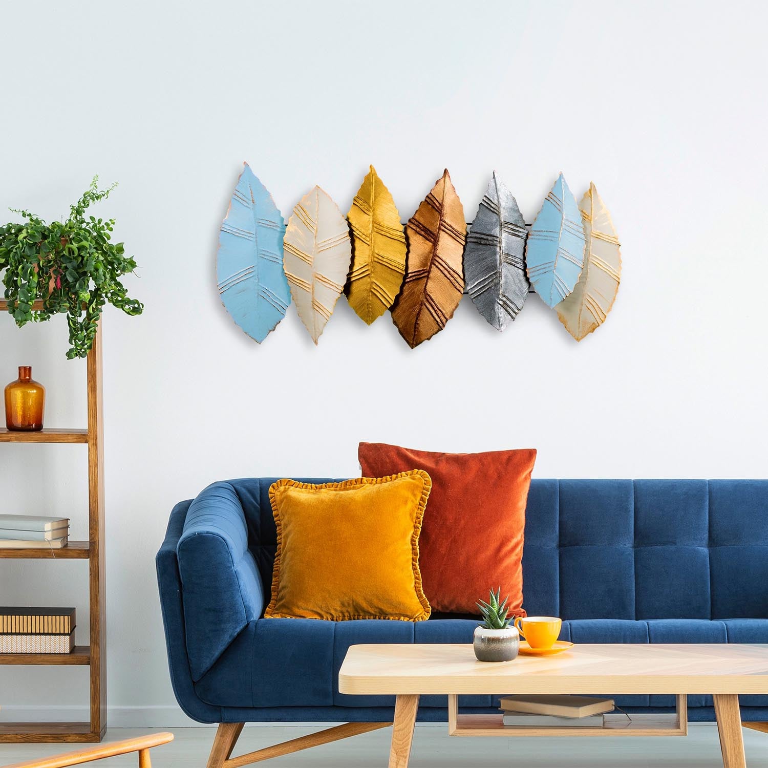 Verleihen Sie Ihrem Raum mit der Hornbeam 4 Wanddeko von Wallity einen Hauch von Stil. Handgefertigt aus Metall, einzigartig und farbenfroh!