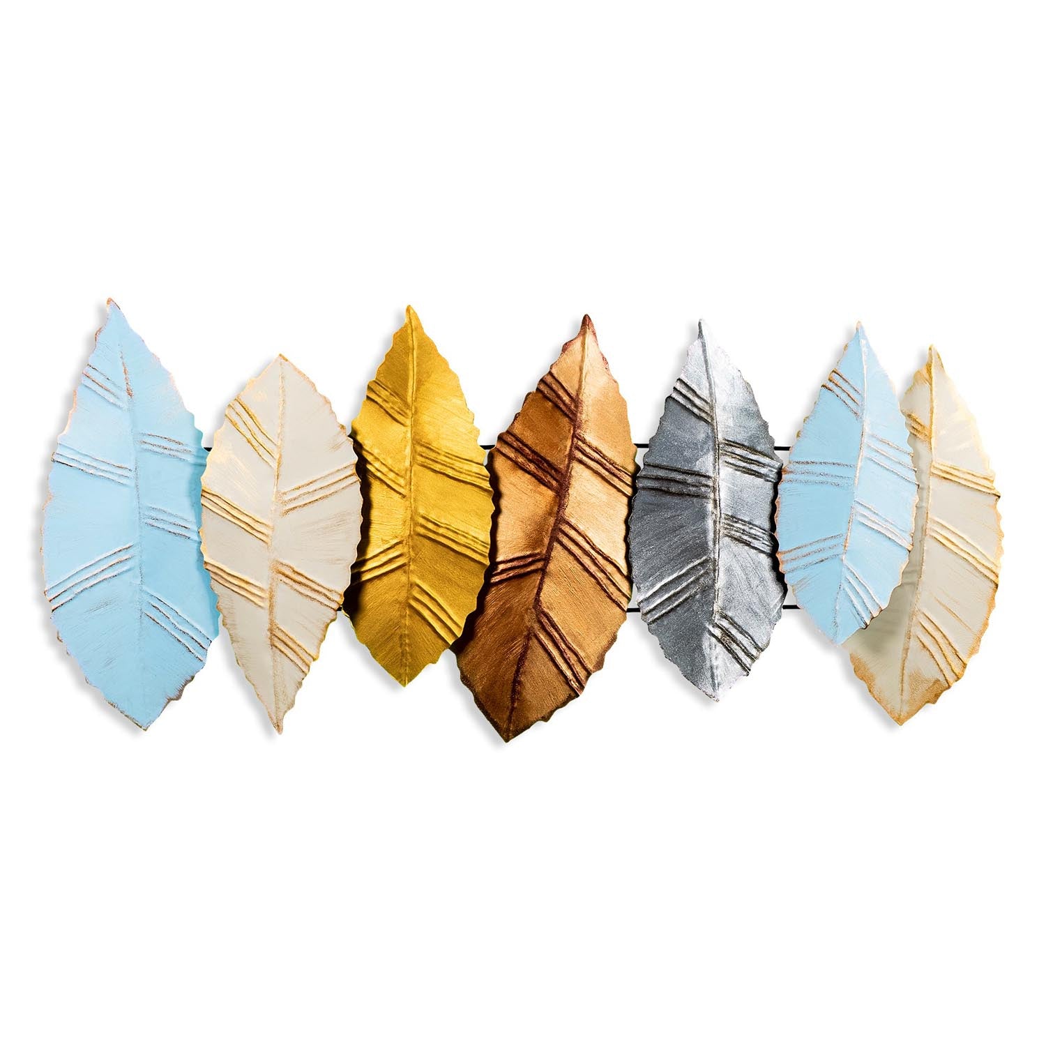 Verleihen Sie Ihrem Zuhause mit der Hornbeam 4 Wanddeko von Wallity einen eleganten Akzent! Handgefertigt aus Metall, einzigartig und farbenfroh.