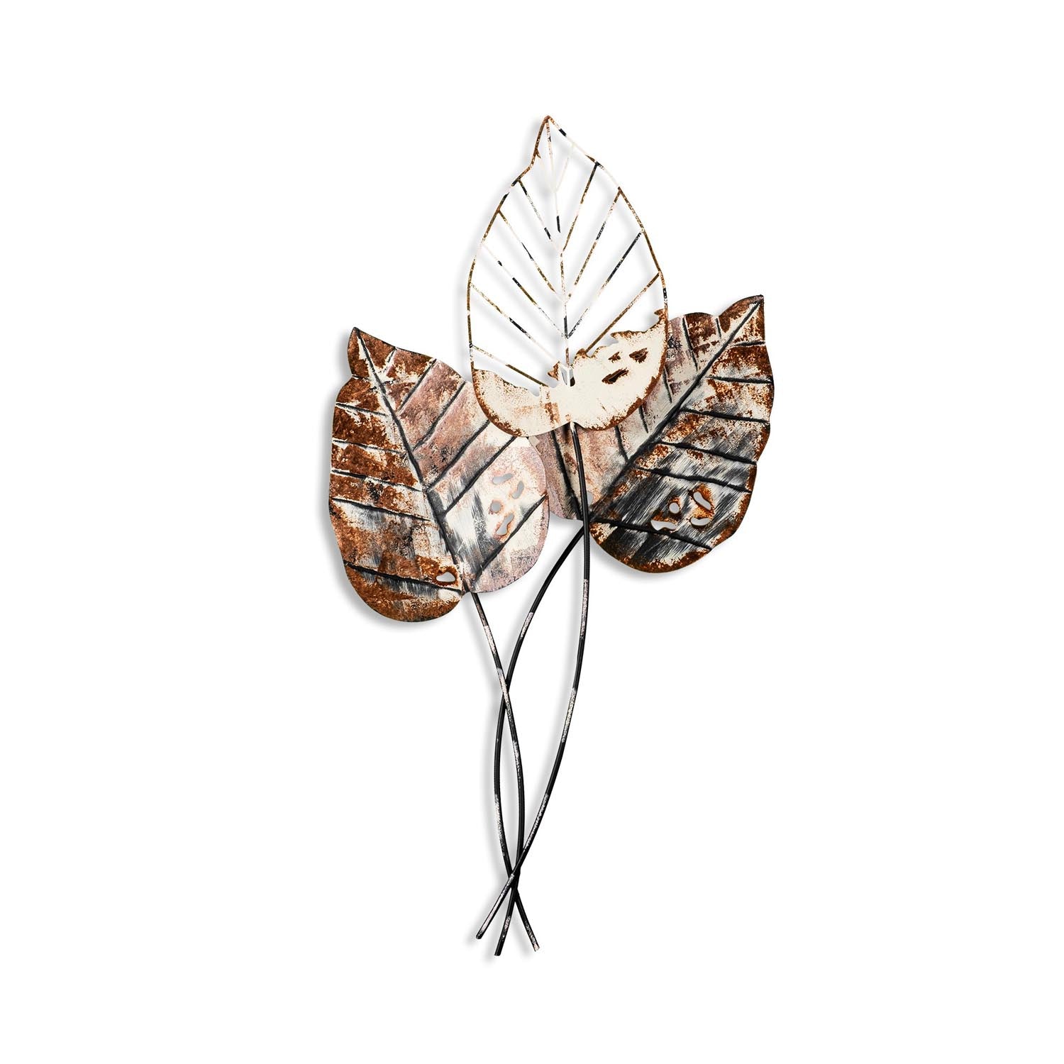 Verleihen Sie Ihrem Raum mit der Wanddeko "Fall 1" von Wallity einen Hauch von Eleganz. Dieses handgefertigte Metallkunstwerk in Braun und Schwarz ist ein echter Blickfang.