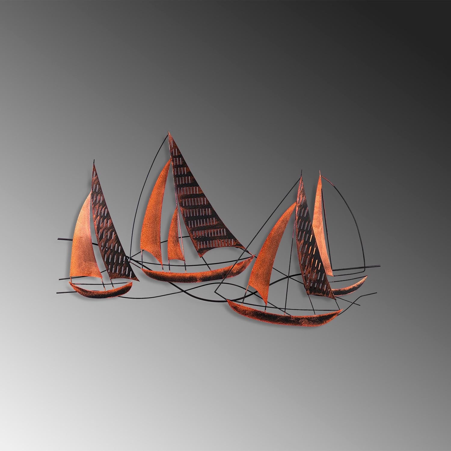 Entdecken Sie die Barbaros 3 Wanddeko von Wallity – ein handgefertigtes Metallkunstwerk, das jedem Raum Stil und Charakter verleiht.