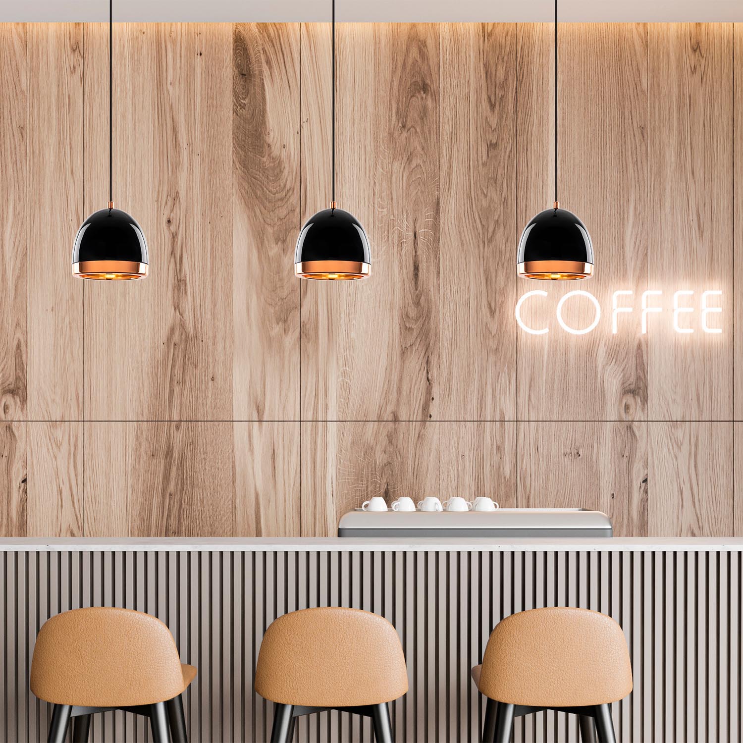 Verleihen Sie Ihrem Zuhause mit der Mugo Pendelleuchte von Opviq in Schwarz Gold einen Hauch von Luxus und zeitloser Eleganz.