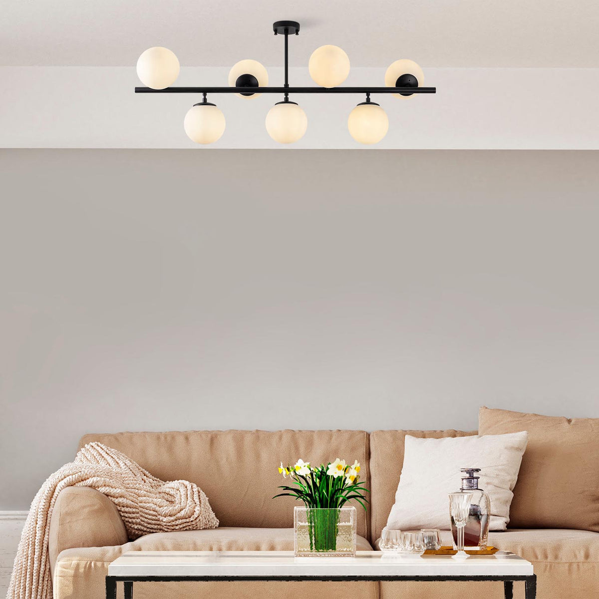 Fazli Deckenlampe - Schwarz in Schwarz präsentiert im Onlineshop von KAQTU Design AG. Deckenleuchte ist von Opviq