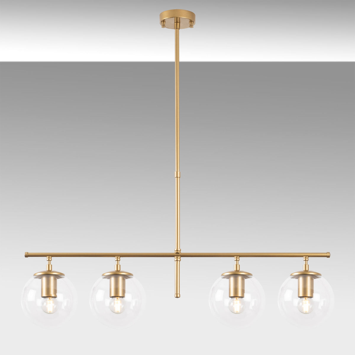 Roe Pendellampe - Glänzendes Gold in Glänzendes Gold präsentiert im Onlineshop von KAQTU Design AG. Pendelleuchte ist von Opviq