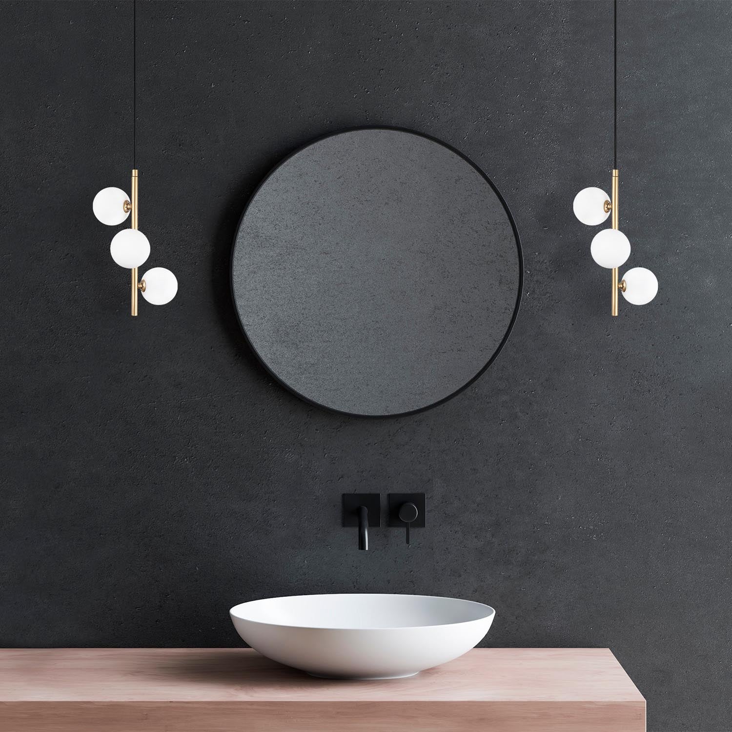 Verleihen Sie Ihrem Zuhause mit der goldenen Domino Pendelleuchte von Opviq einen Hauch von Luxus. Ideal für stimmungsvolle Beleuchtung und moderne Eleganz.