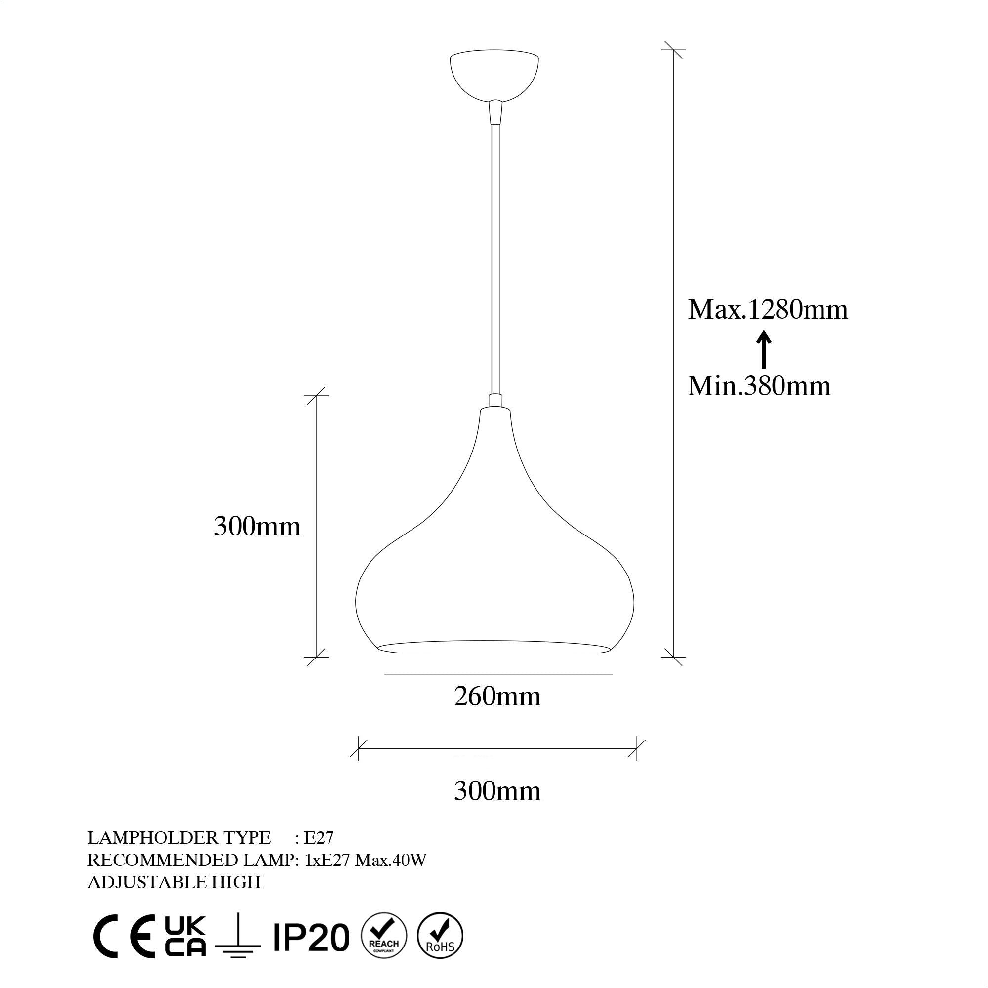 Muba pendant lamp - multi -colored