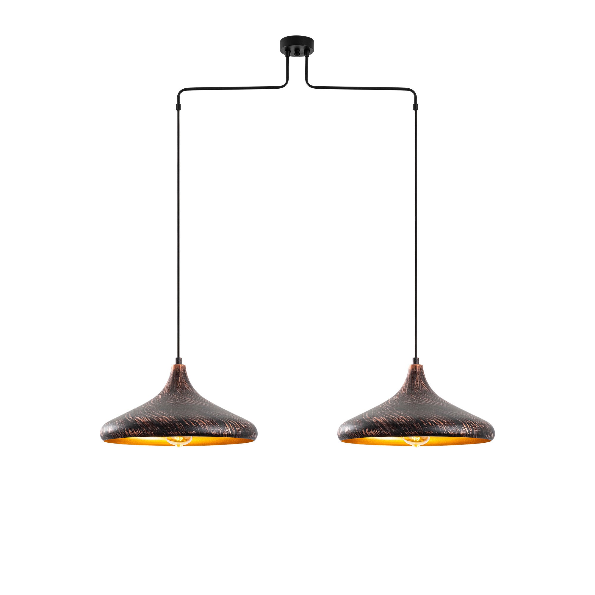 Entdecken Sie die Barek Pendelleuchte in Patina von Opviq – ein stilvolles Highlight für Ihr Zuhause, das modernes Design und industrielle Eleganz vereint.