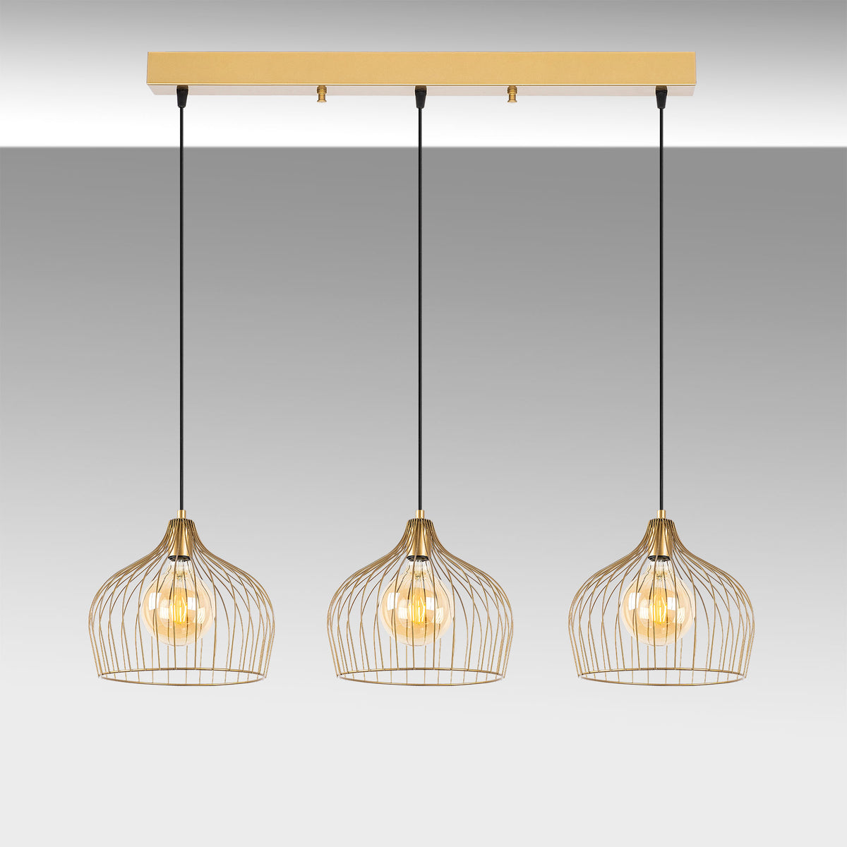 Bek Pendellampe - Glänzendes Gold in Glänzendes Gold präsentiert im Onlineshop von KAQTU Design AG. Pendelleuchte ist von Opviq