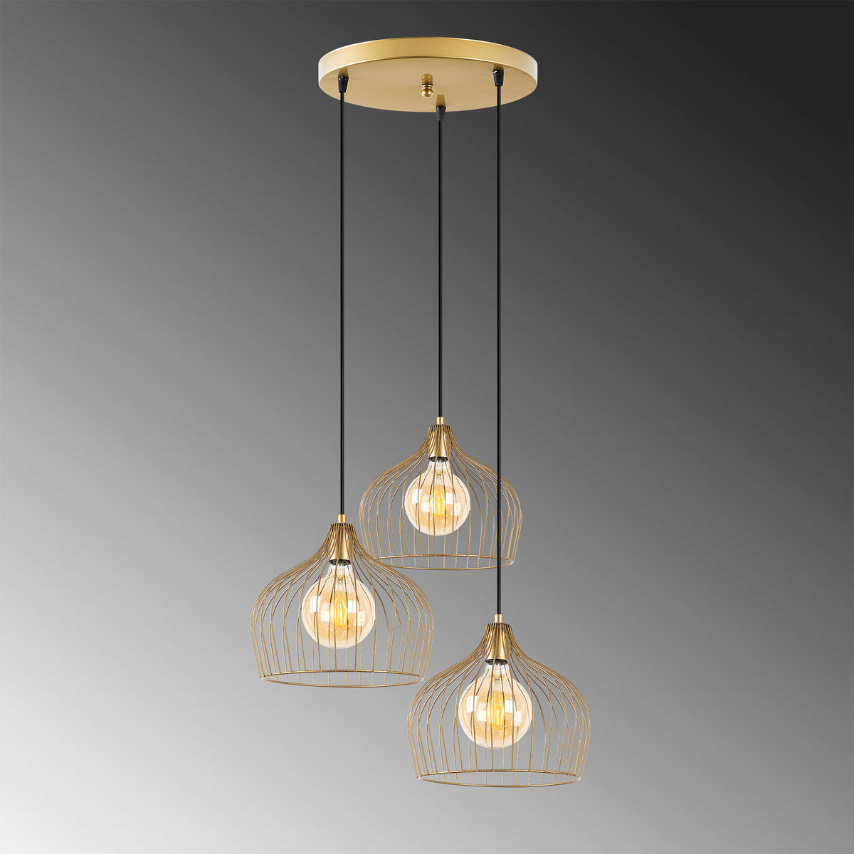 Bek Pendellampe - Glänzendes Gold in Glänzendes Gold präsentiert im Onlineshop von KAQTU Design AG. Pendelleuchte ist von Opviq