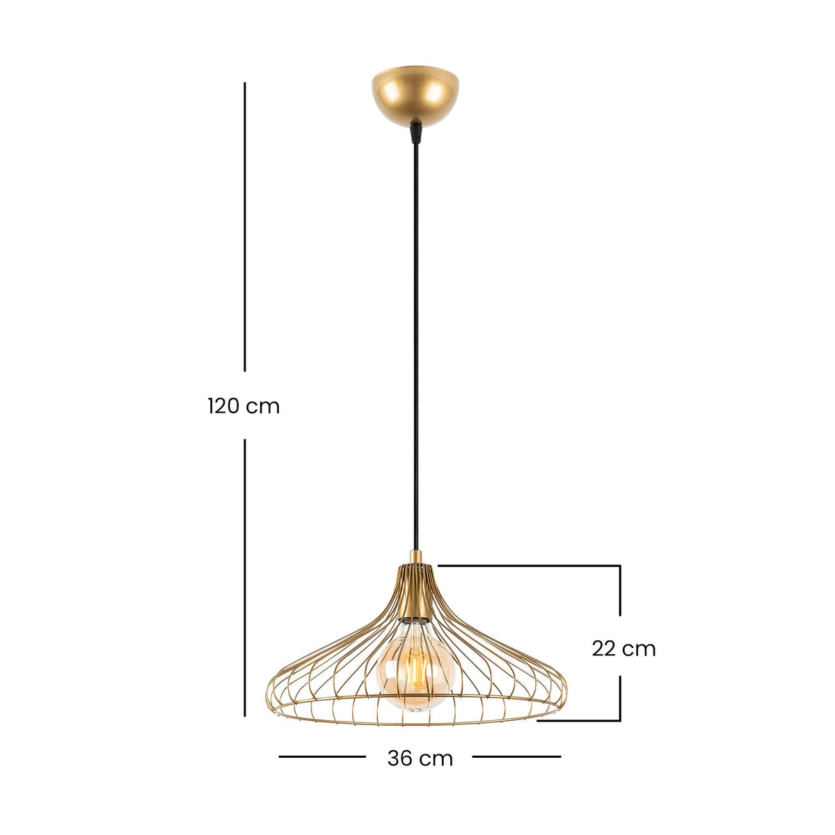DEPAY Pendellampe - Glänzendes Gold in Glänzendes Gold präsentiert im Onlineshop von KAQTU Design AG. Pendelleuchte ist von Opviq