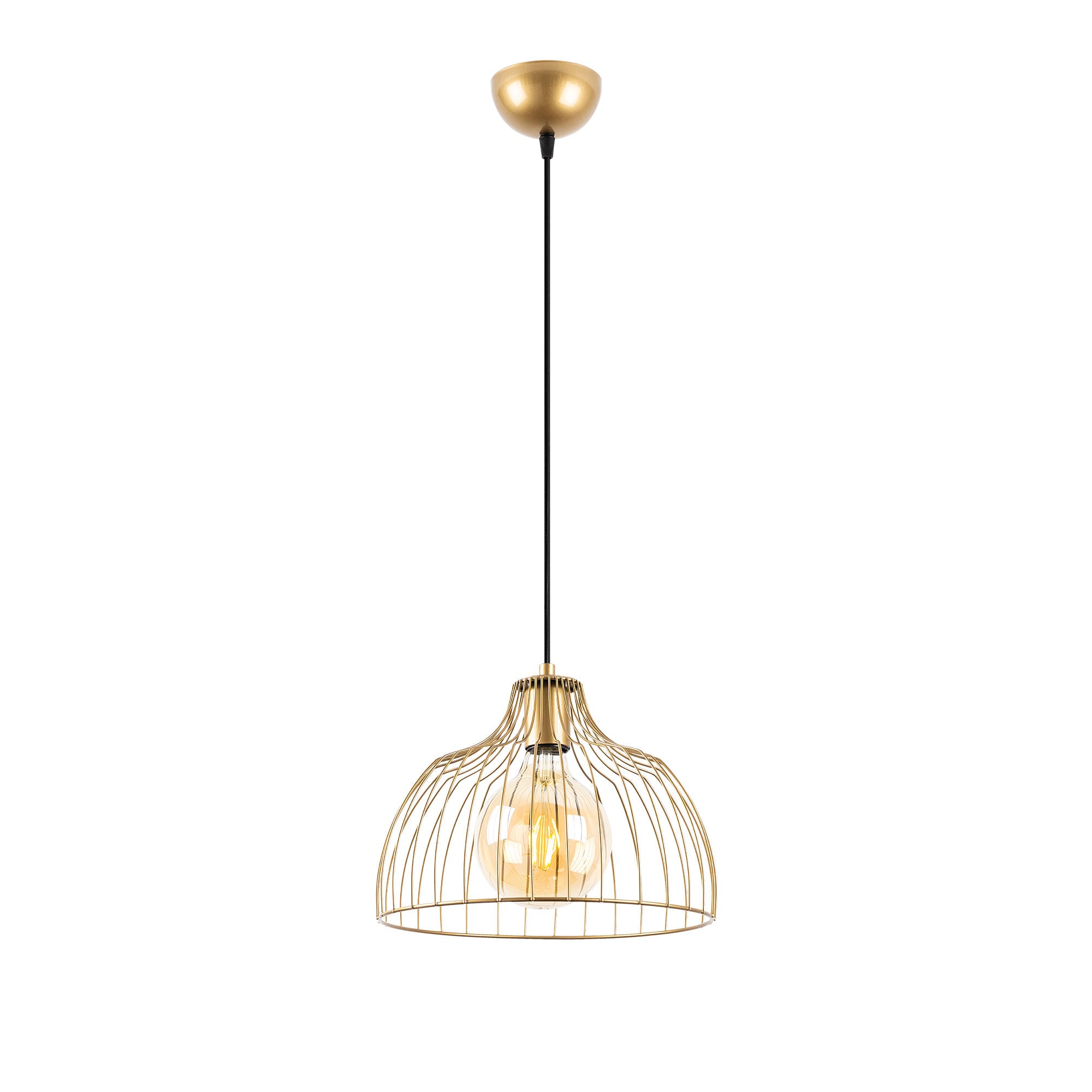 Kozan - 11331 in Glänzendes Gold präsentiert im Onlineshop von KAQTU Design AG. Pendelleuchte ist von Opviq