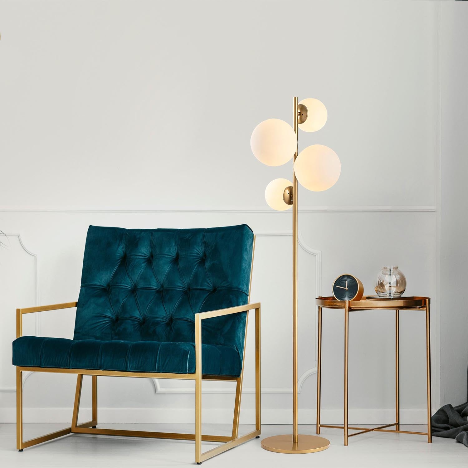 Lampe debout Fazli - or