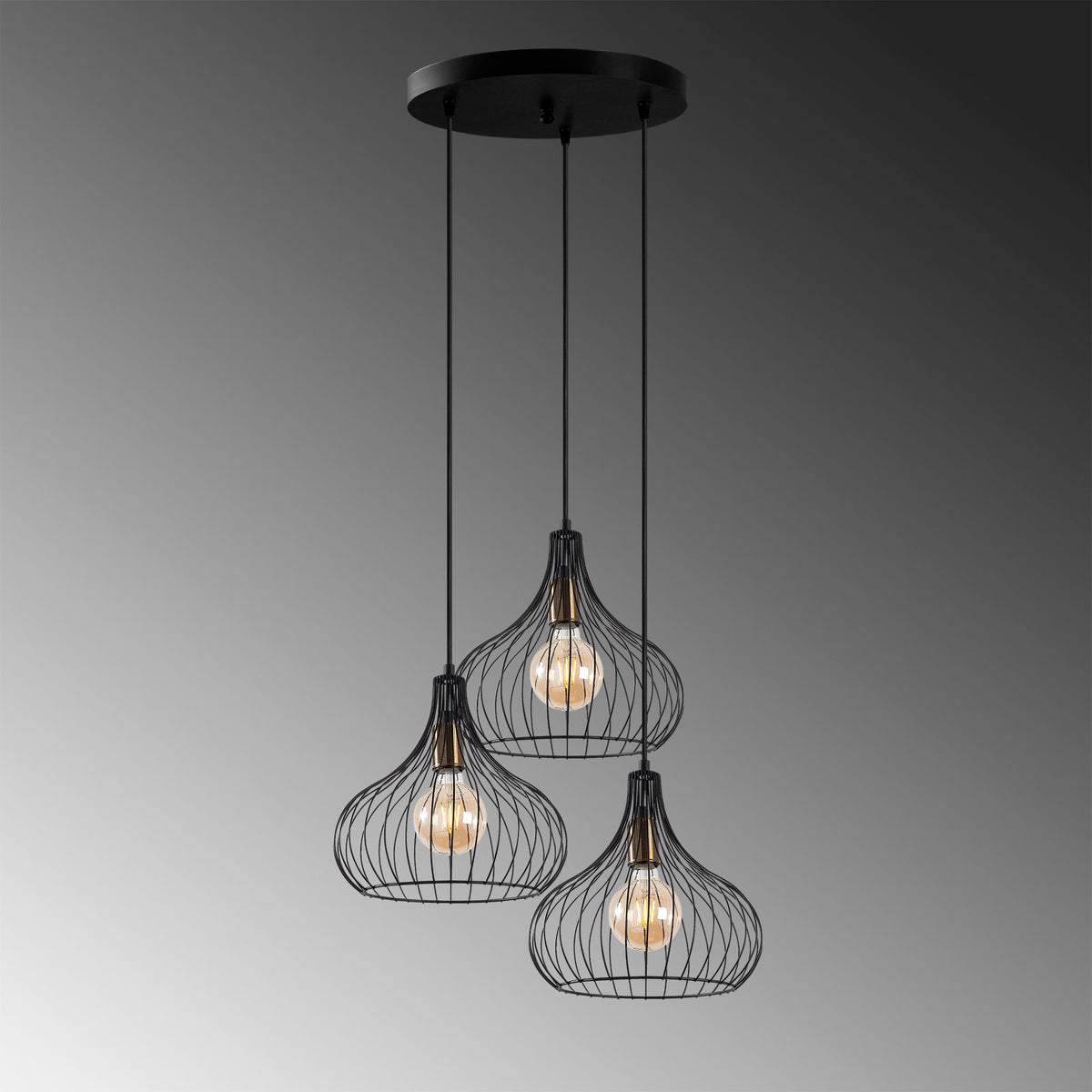 Teldamla Pendellampe - Schwarz Antiquität in Schwarz Antiquität präsentiert im Onlineshop von KAQTU Design AG. Pendelleuchte ist von Opviq