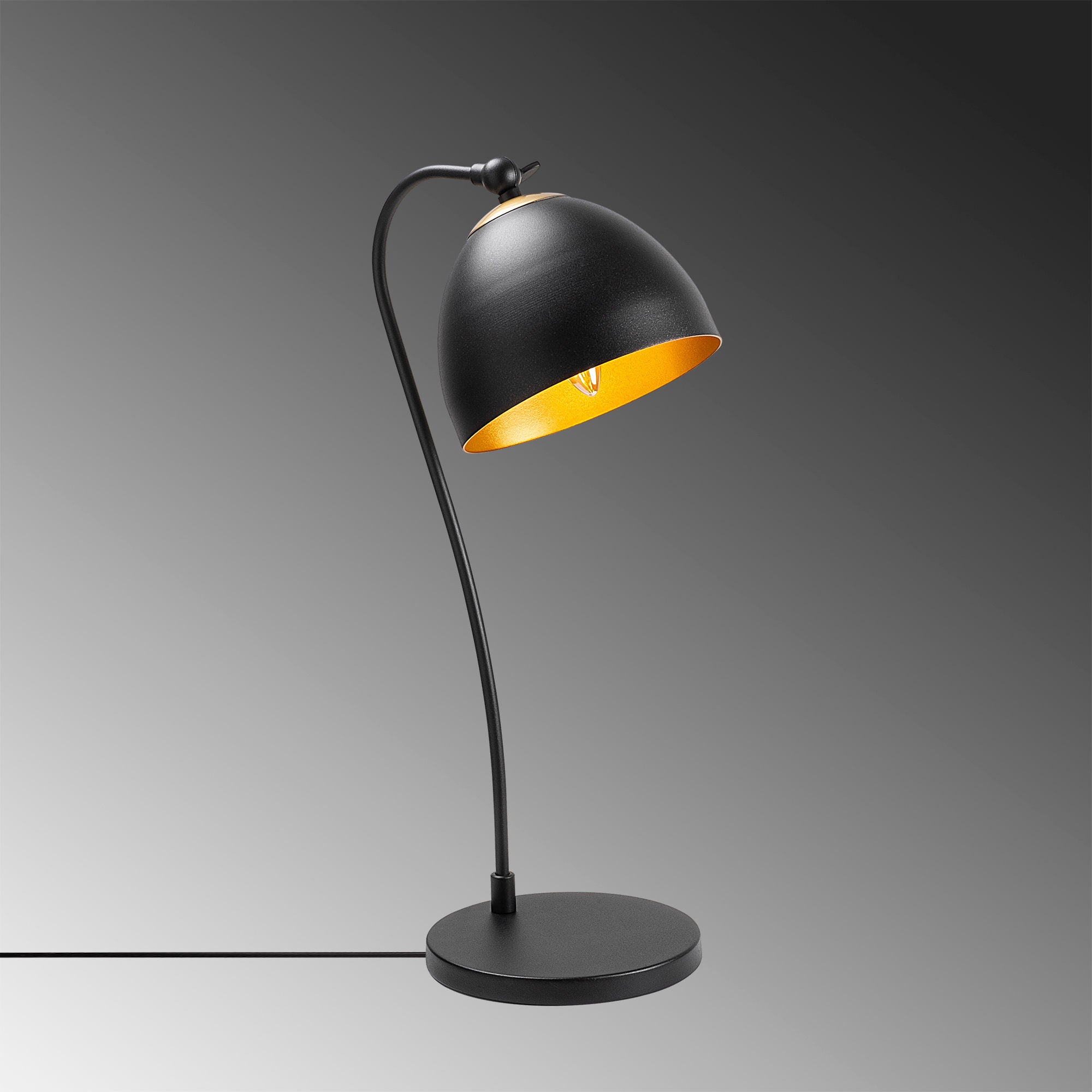 Acuka12295 Lampe de table - Or noir