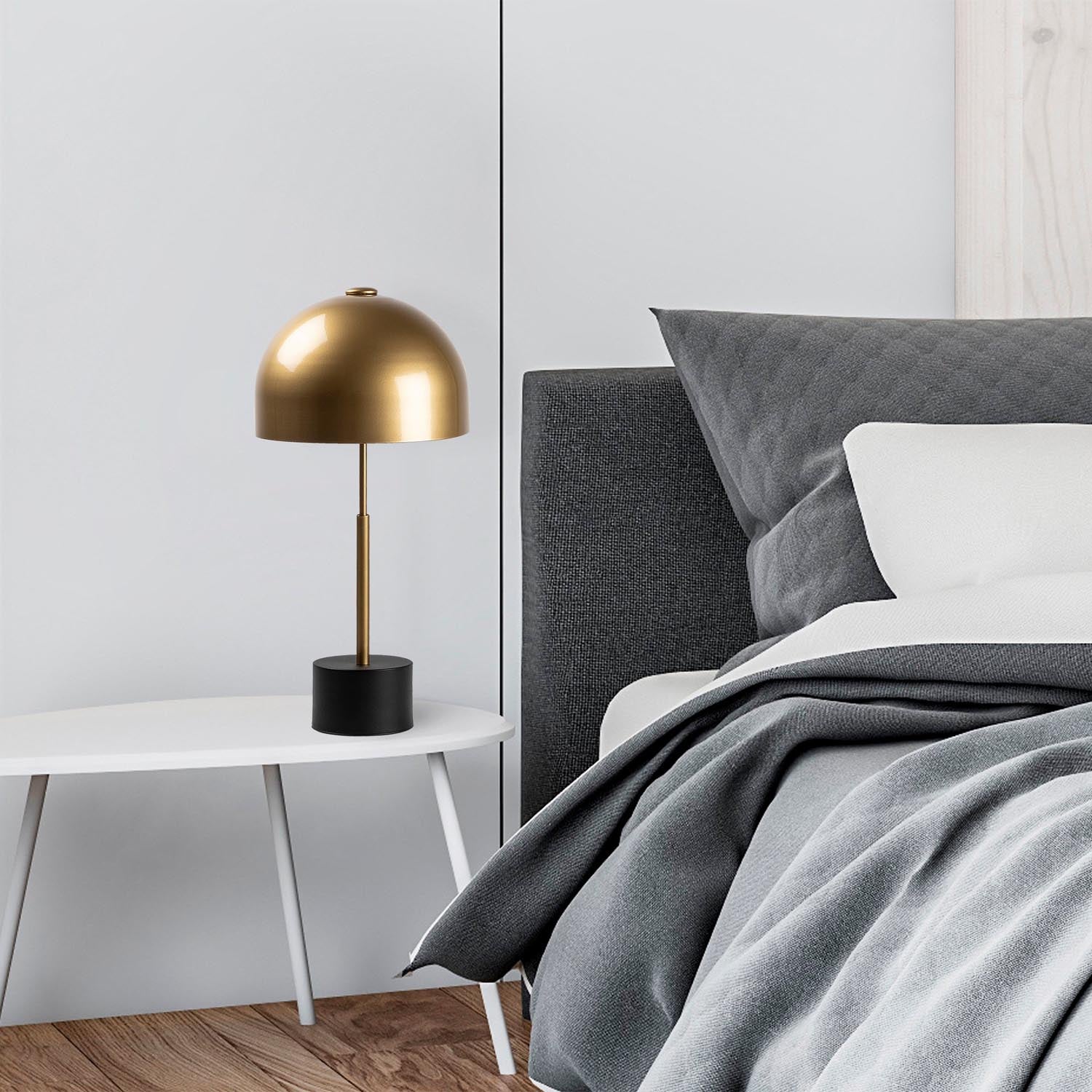 Lampe de table mixte - Antique noire