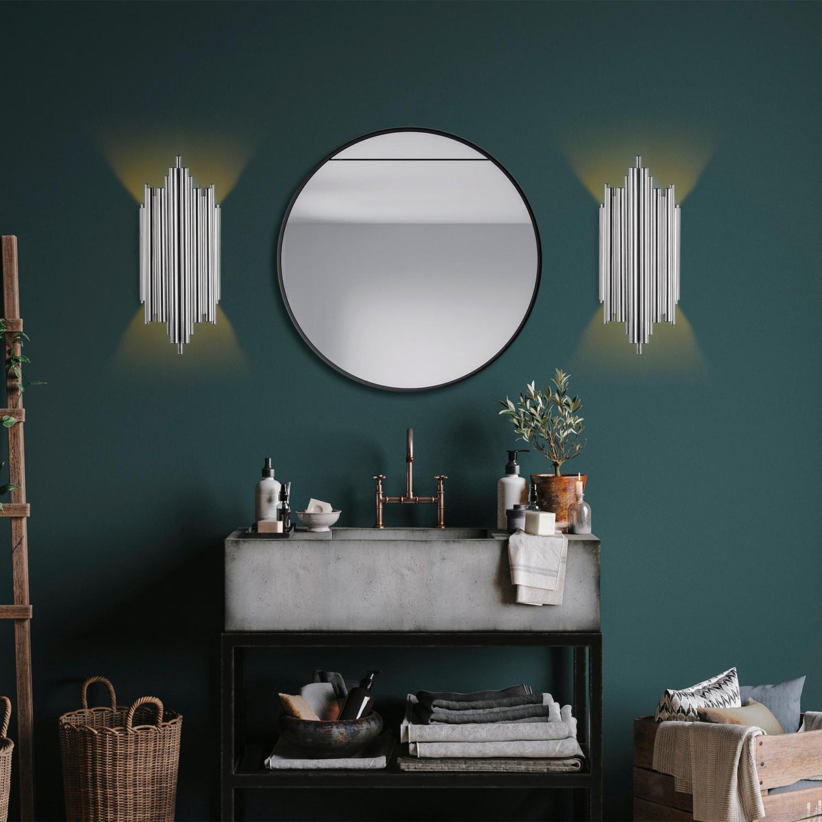 Reis Wandleuchte - Chrome in Chrome präsentiert im Onlineshop von KAQTU Design AG. Wandleuchte ist von Opviq