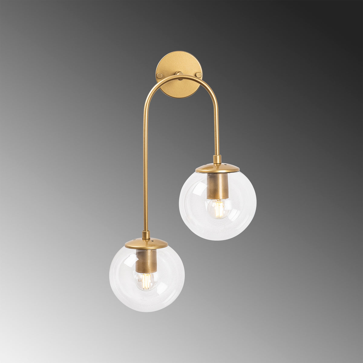 Jewel Wandleuchte - Glänzendes Gold in Glänzendes Gold präsentiert im Onlineshop von KAQTU Design AG. Wandleuchte ist von Opviq
