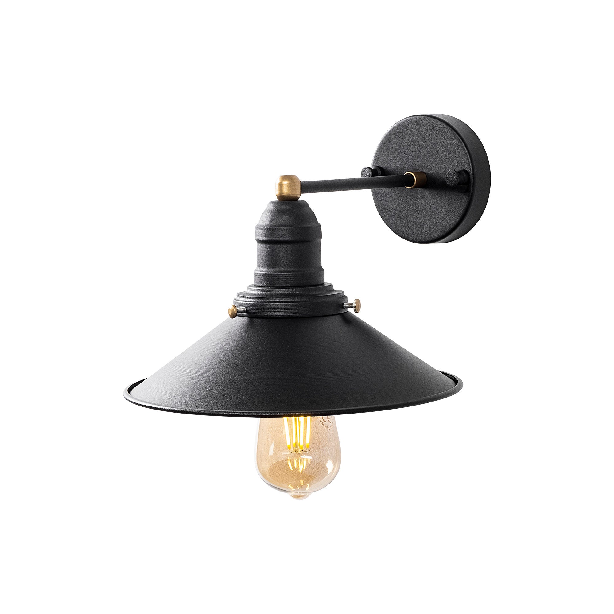 Conical - 12195 in Schwarz Antiquität präsentiert im Onlineshop von KAQTU Design AG. Wandleuchte ist von Opviq