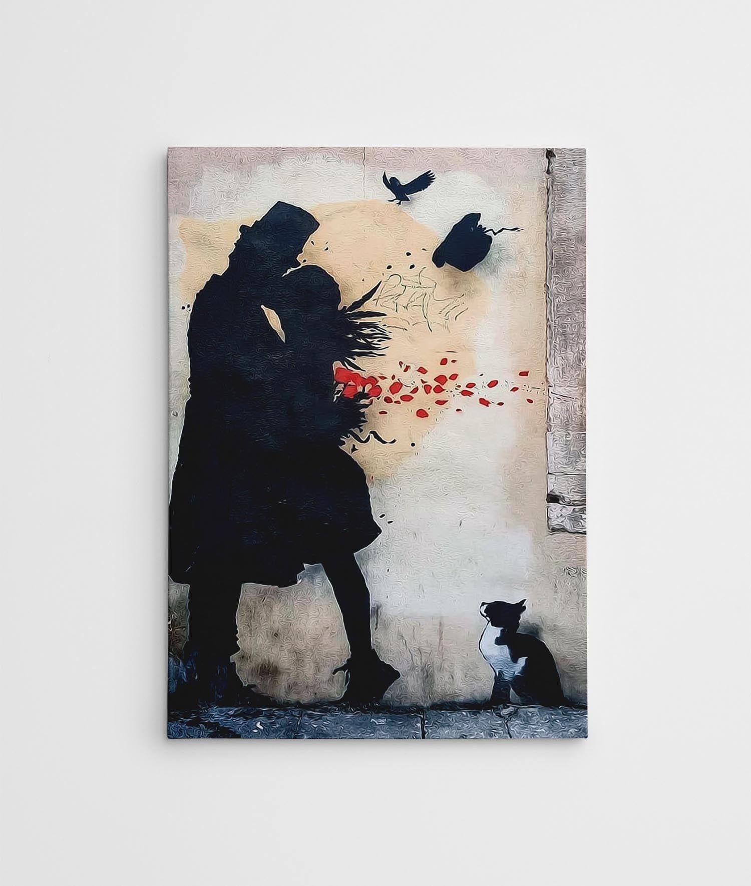 Entdecken Sie das beeindruckende Street Art Leinwandgemälde von Kenny Random (50 x 70 cm) – ein farbenfrohes Kunstwerk, das jeden Raum belebt!