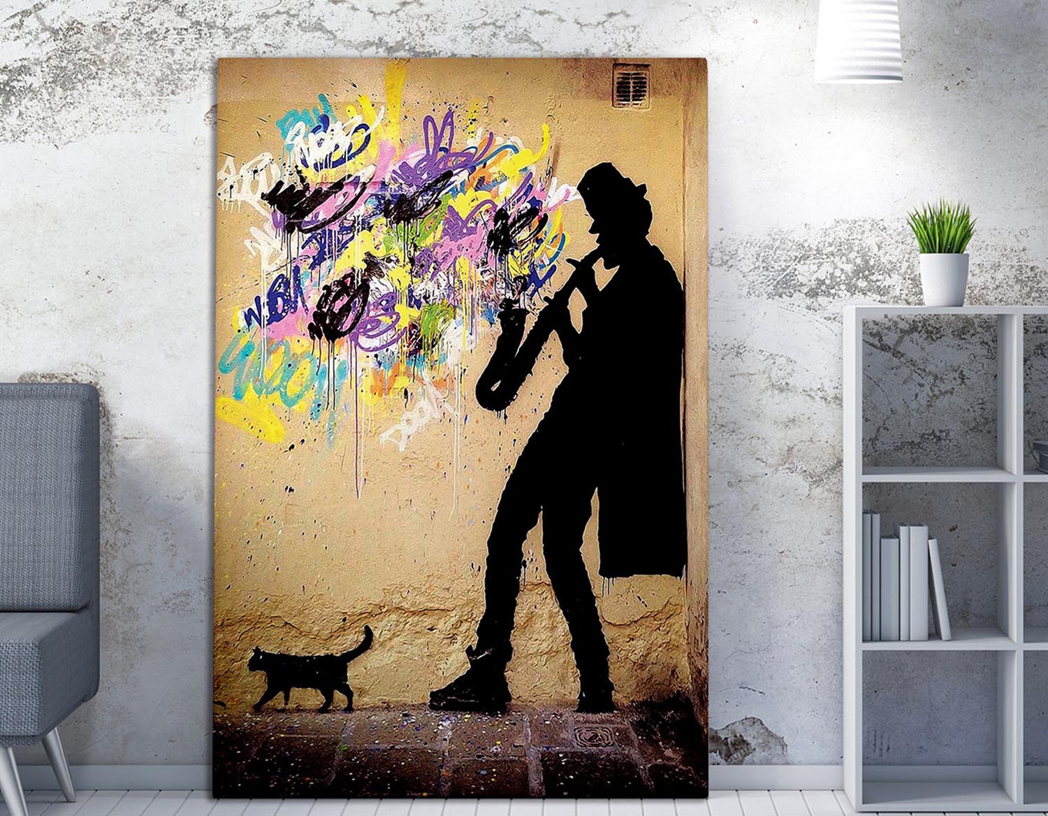 Entdecken Sie das beeindruckende WY40 (50 x 70) Kunstwerk von Wallity. Bringen Sie Farbe und Inspiration in Ihr Zuhause!