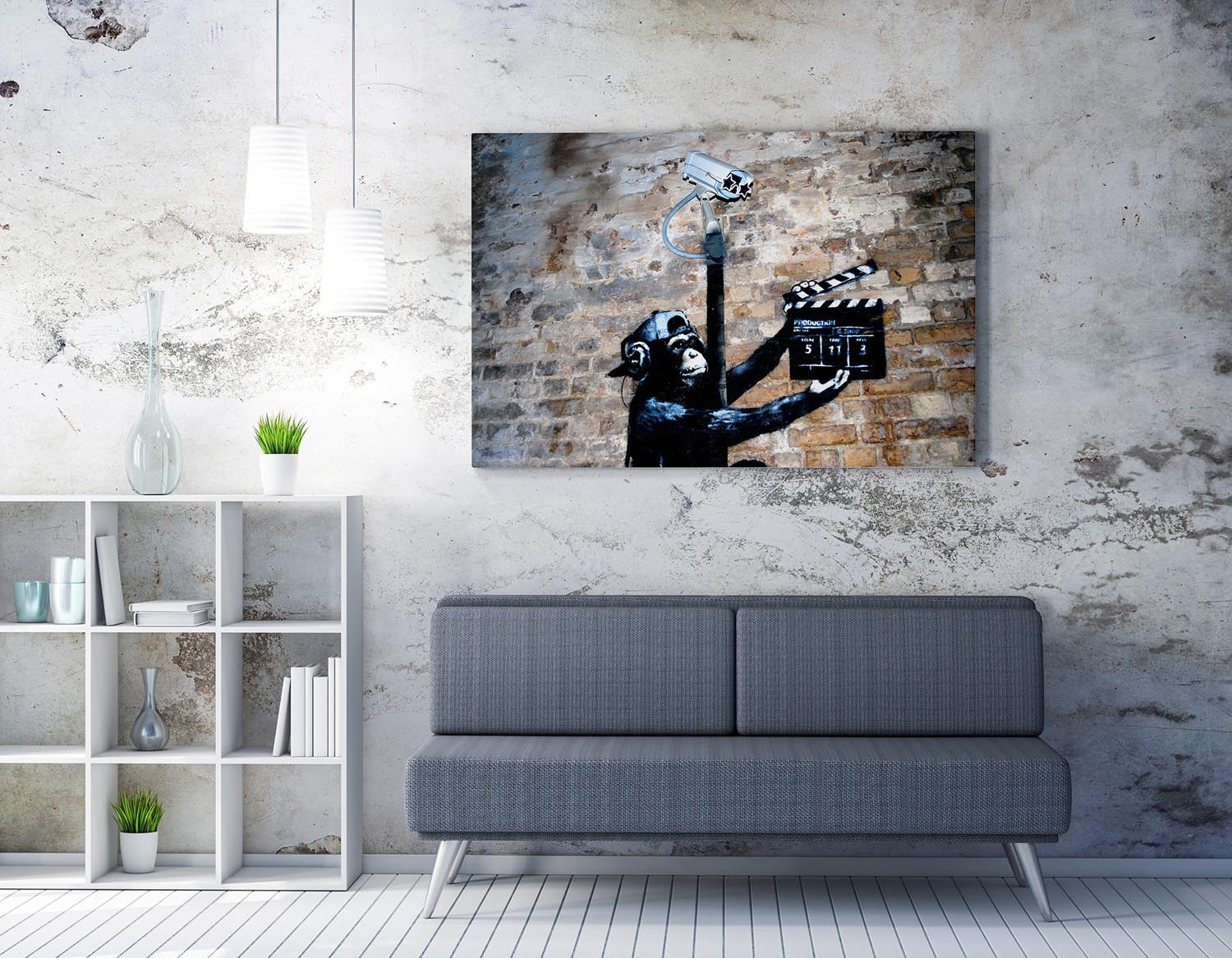 Verleihen Sie Ihrem Raum mit dem gerahmten Kunstwerk WY43 (70 x 100) von Wallity einen Hauch von Eleganz und Emotion. Ein zeitloses Meisterwerk!