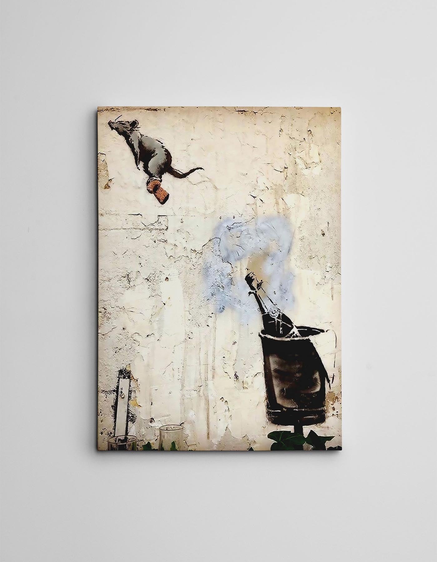 Bringen Sie mit dem gerahmten Bild WY117 (50 x 70) von Wallity Banksys einzigartige Kunst in Ihr Zuhause. Lebendige Farben und beeindruckende Details schaffen eine inspirierende Atmosphäre!