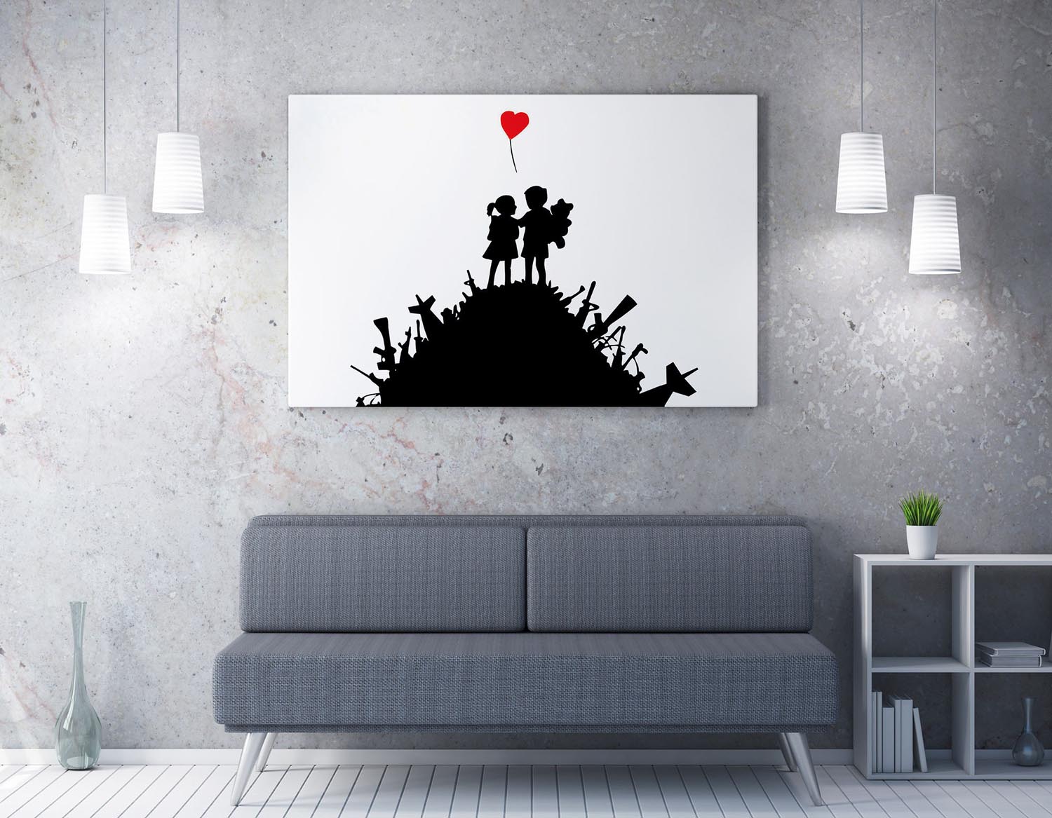 Verleihen Sie Ihrem Raum mit dem fesselnden gerahmten Bild WY140 (50 x 70) von Wallity einen kreativen Akzent. Kunst, die inspiriert!