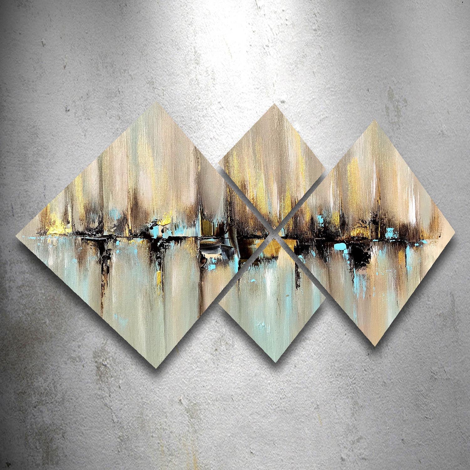 Verleihen Sie Ihrem Zuhause mit dem 4-teiligen MDF-Gemälde 4MDF05568864473 von Wallity einen kreativen Akzent. Einfache Montage und zeitlose Schönheit!