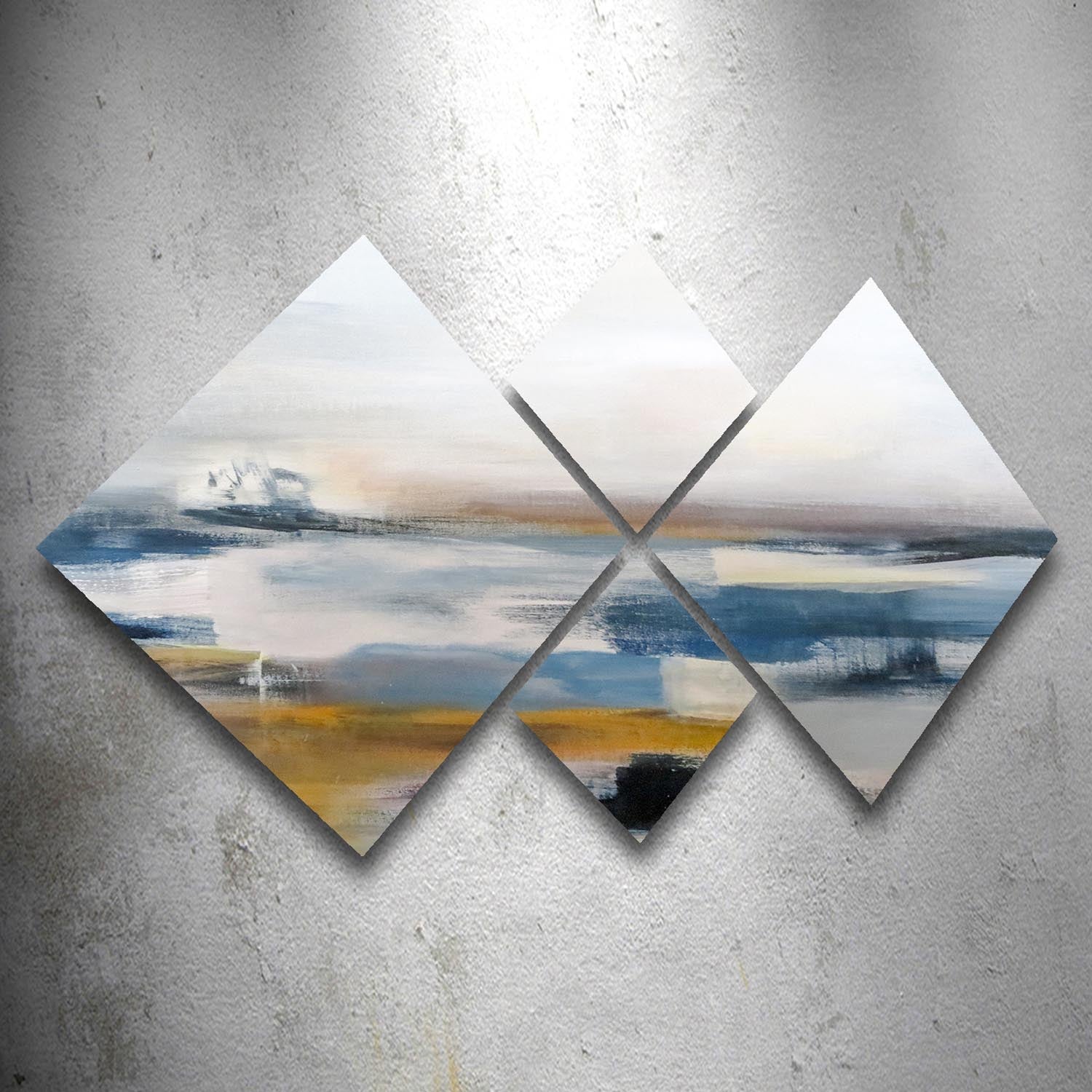 Verleihen Sie Ihrem Zuhause mit der mehrfarbigen MDF-Malerei von Wallity einen Hauch von Stil! Dieses 4-teilige Set begeistert durch lebendige Farben und einfache Montage.