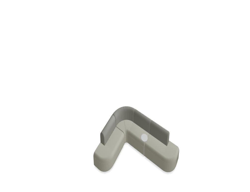 Artiko AT102P - modulares Sitzsystem in Vanille präsentiert im Onlineshop von KAQTU Design AG. Modulares Sofa ist von Mdd