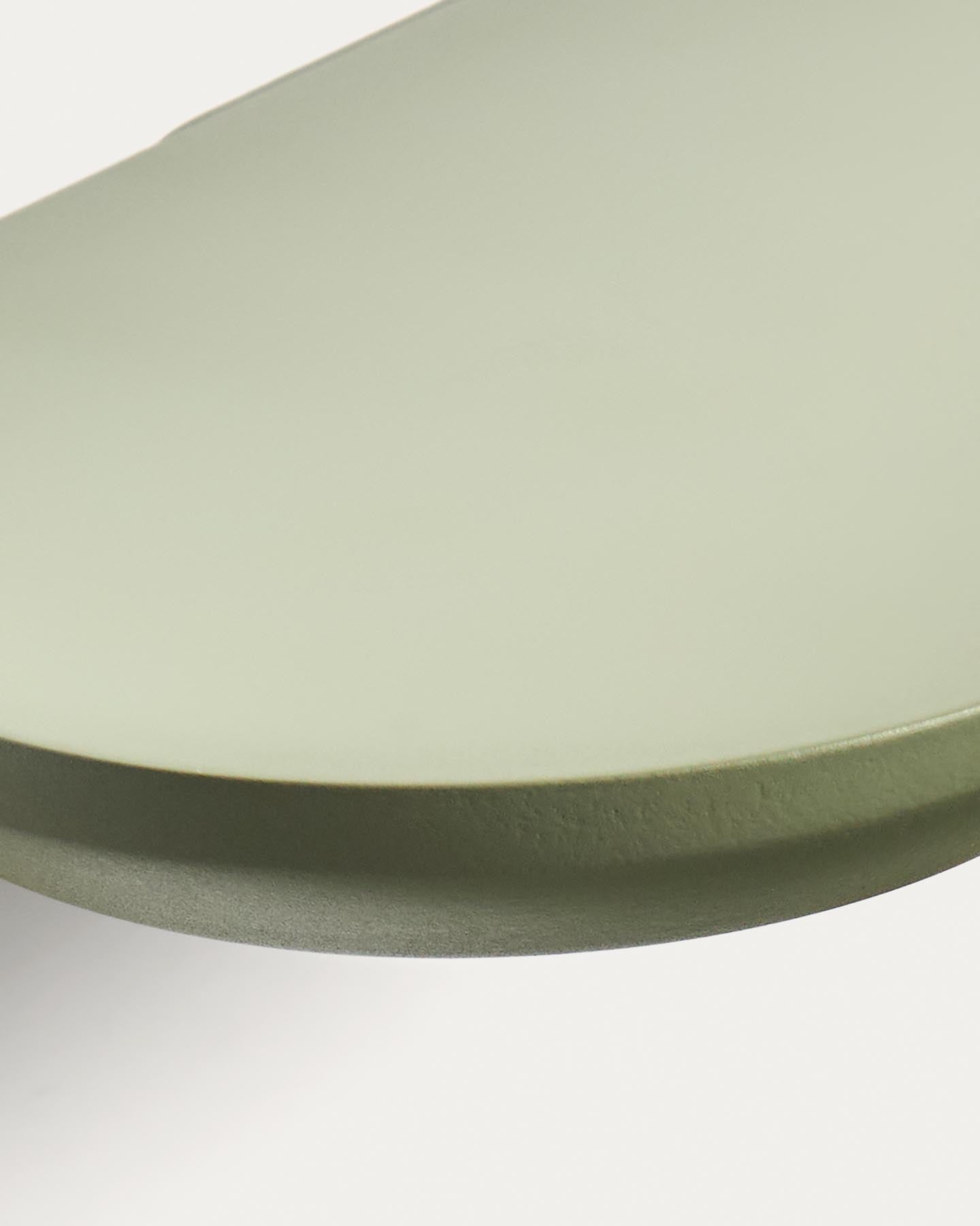 Set Arely aus 2 MDF-Regalen mit grüner Lackierung, 35 cm/55 cm in Grün präsentiert im Onlineshop von KAQTU Design AG. Badzubehör ist von Kave Home