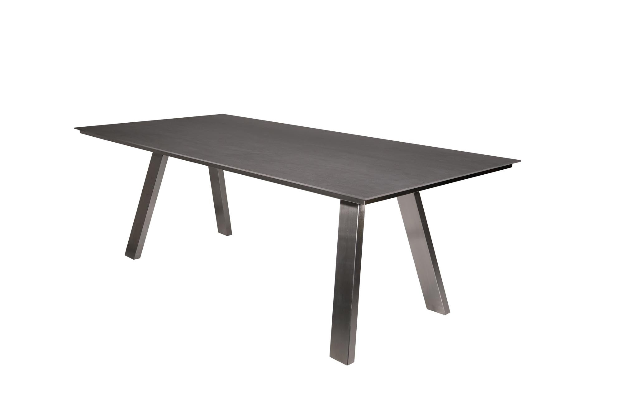 Gartentisch Monaco A-Form Keramik grau in Grau wolkig mit Strukturoberfläche präsentiert im Onlineshop von KAQTU Design AG. Gartentisch ist von Be Garden