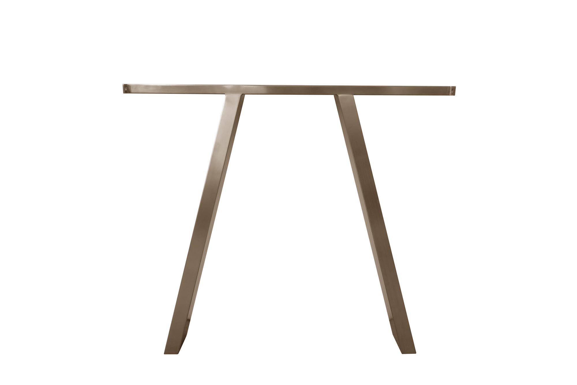 Moderner Gartentisch Monaco aus Edelstahl in A-Form, 210x100 cm, perfekt für entspannte Abende im Freien und stilvolle Gartenmöbel.