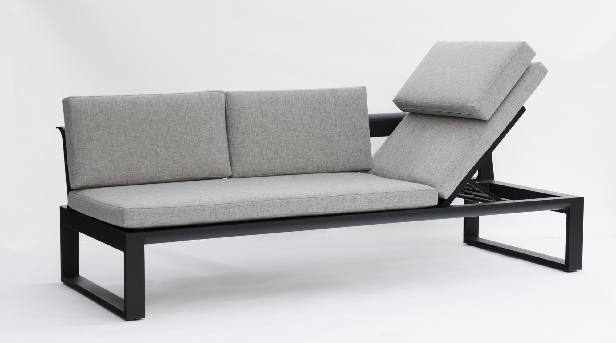 Stylisches Gartensofa/Sonnenliege Florida von Be Garden, ideal für Garten und Terrasse, vereint Komfort und zeitgemäße Ästhetik.