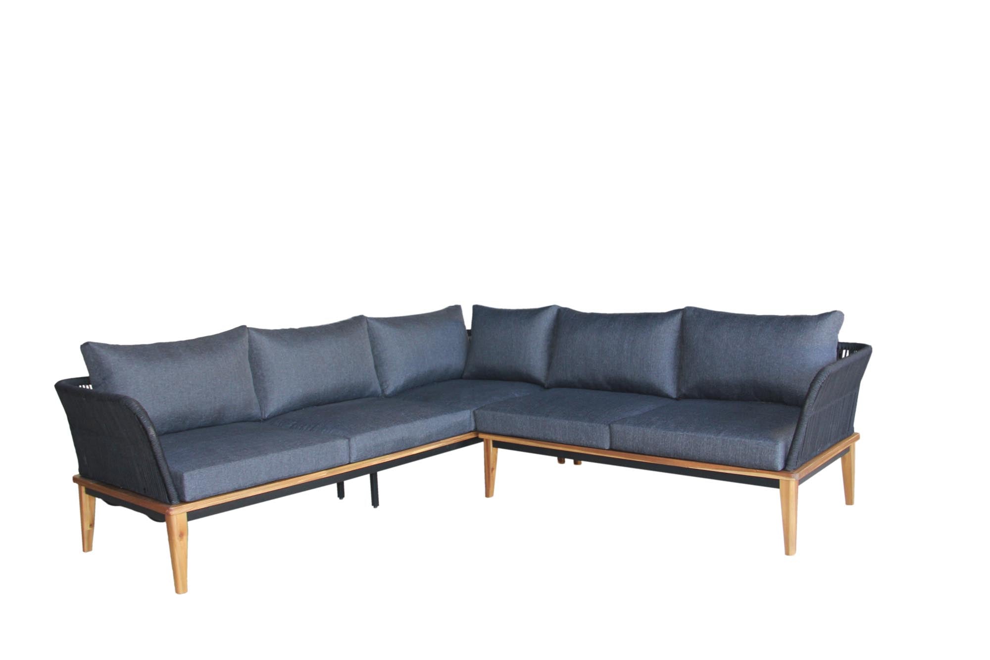 Elegante Gartenlounge Bellinzona mit großzügigem 3er und 2er Sofa, ideal für entspannte Stunden im Freien und gesellige Zusammenkünfte.