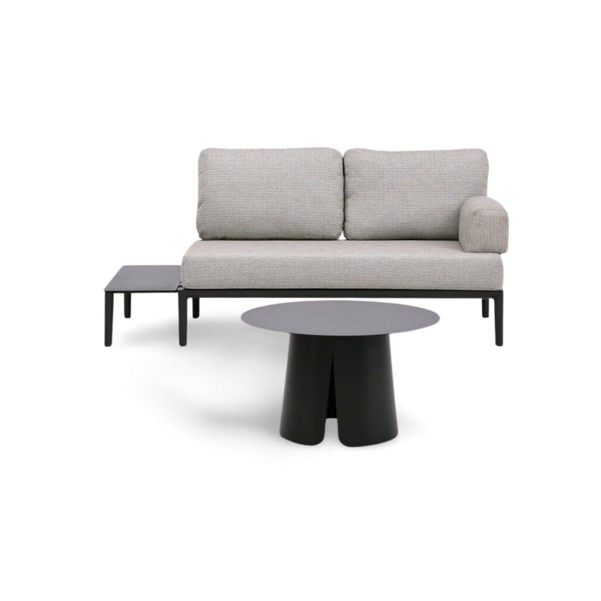 Couchtisch Fiore, Ø70 cm x 42 cm in Anthrazit präsentiert im Onlineshop von KAQTU Design AG. Loungetisch ist von Be Garden