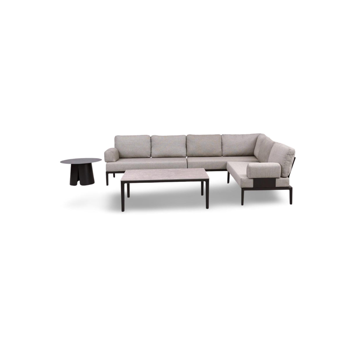 Couchtisch Fiore, Ø70 cm x 42 cm in Anthrazit präsentiert im Onlineshop von KAQTU Design AG. Loungetisch ist von Be Garden