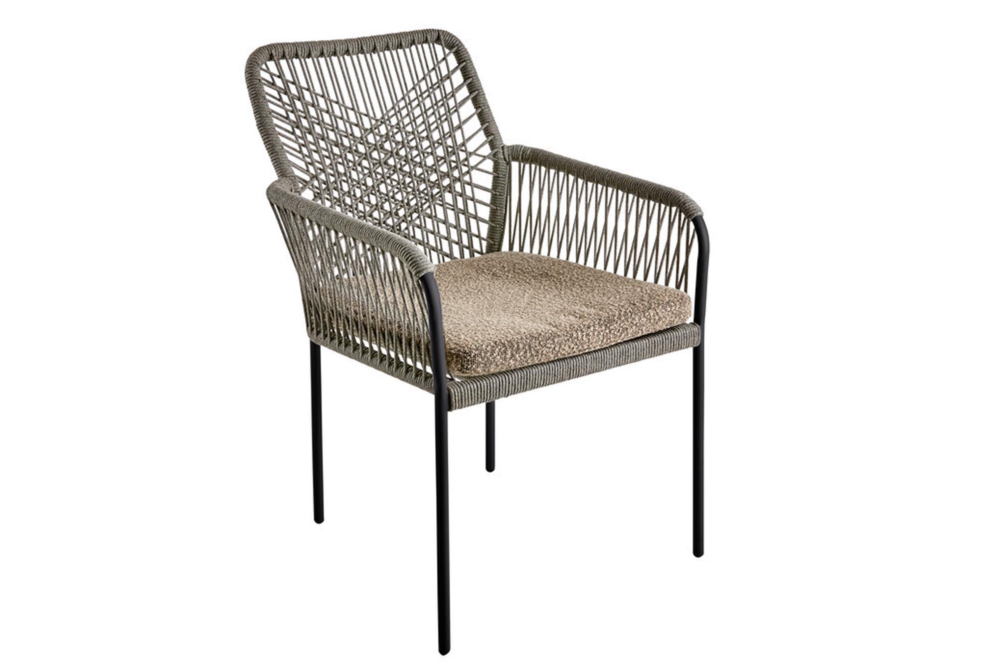 Stuhl Vira mit Armlehnen in präsentiert im Onlineshop von KAQTU Design AG. Gartenstuhl mit Armlehnen ist von Be Garden