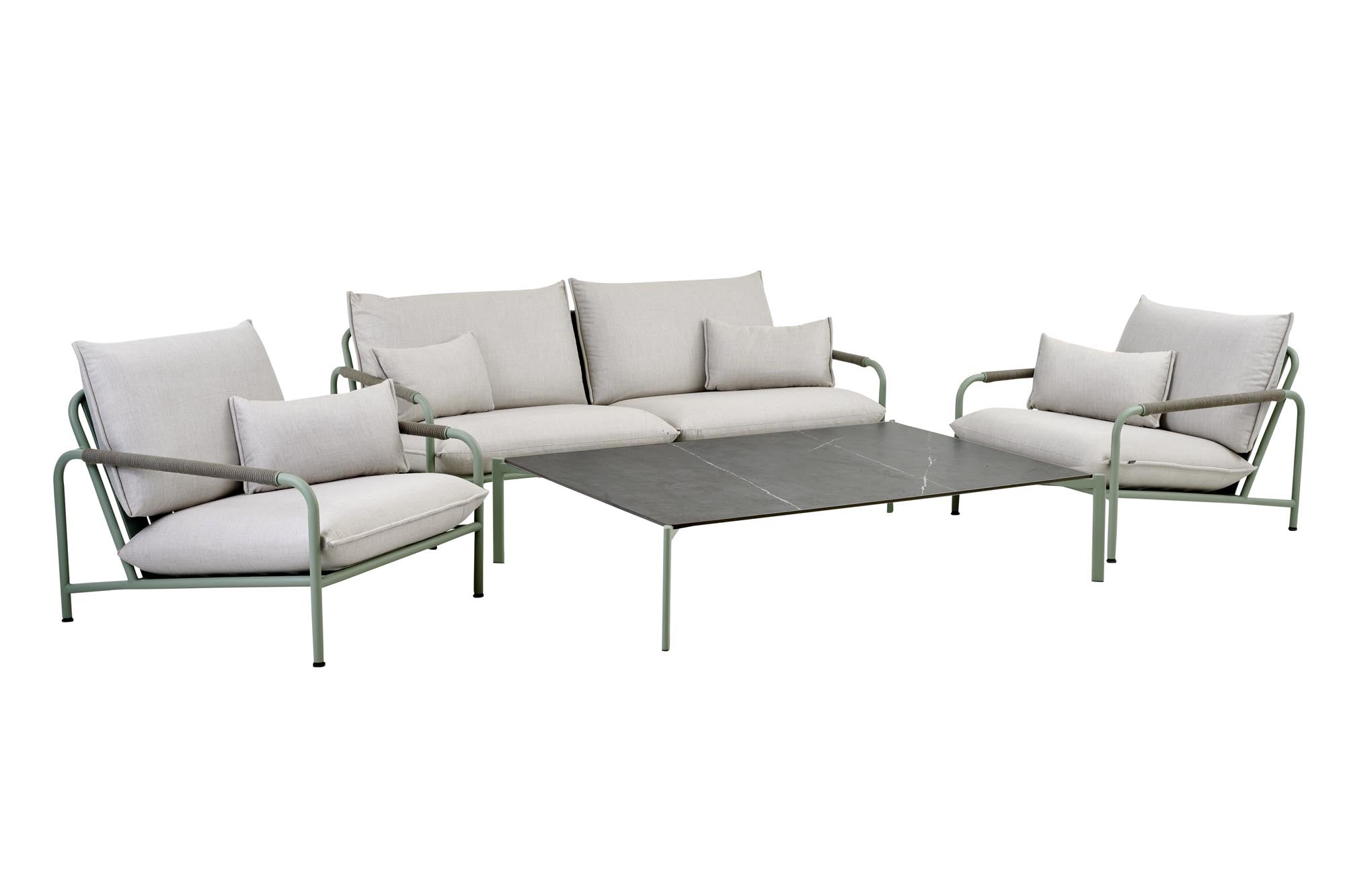 2.5-Sitzer Lerberget grün in präsentiert im Onlineshop von KAQTU Design AG. Lounge Sofa ist von Be Garden