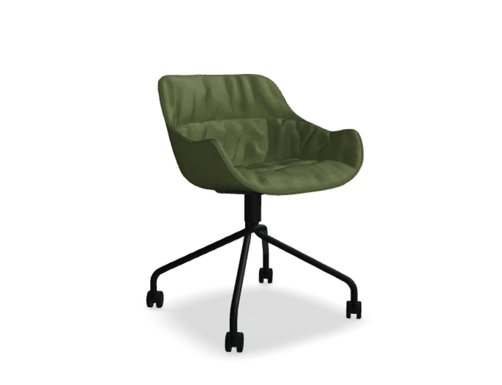 Baltic Soft Duo BL5P13K - Stuhl Drehbasis in Rot präsentiert im Onlineshop von KAQTU Design AG. Drehstuhl ist von Mdd