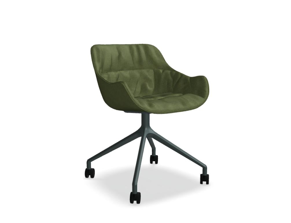 Baltic Soft Duo BL5P19K - Stuhl Drehbasis in Rot präsentiert im Onlineshop von KAQTU Design AG. Drehstuhl ist von Mdd