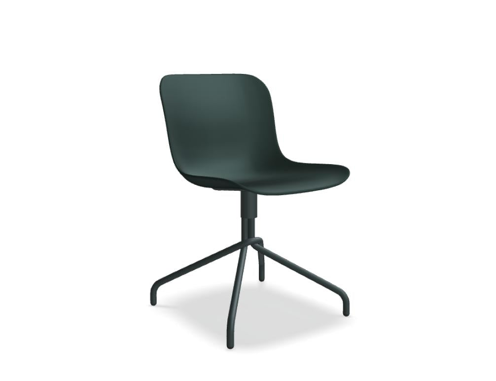 Baltic 2 Basic BLK1P13 - Stuhl Drehbasis in Ziegelrot präsentiert im Onlineshop von KAQTU Design AG. Drehstuhl ist von Mdd
