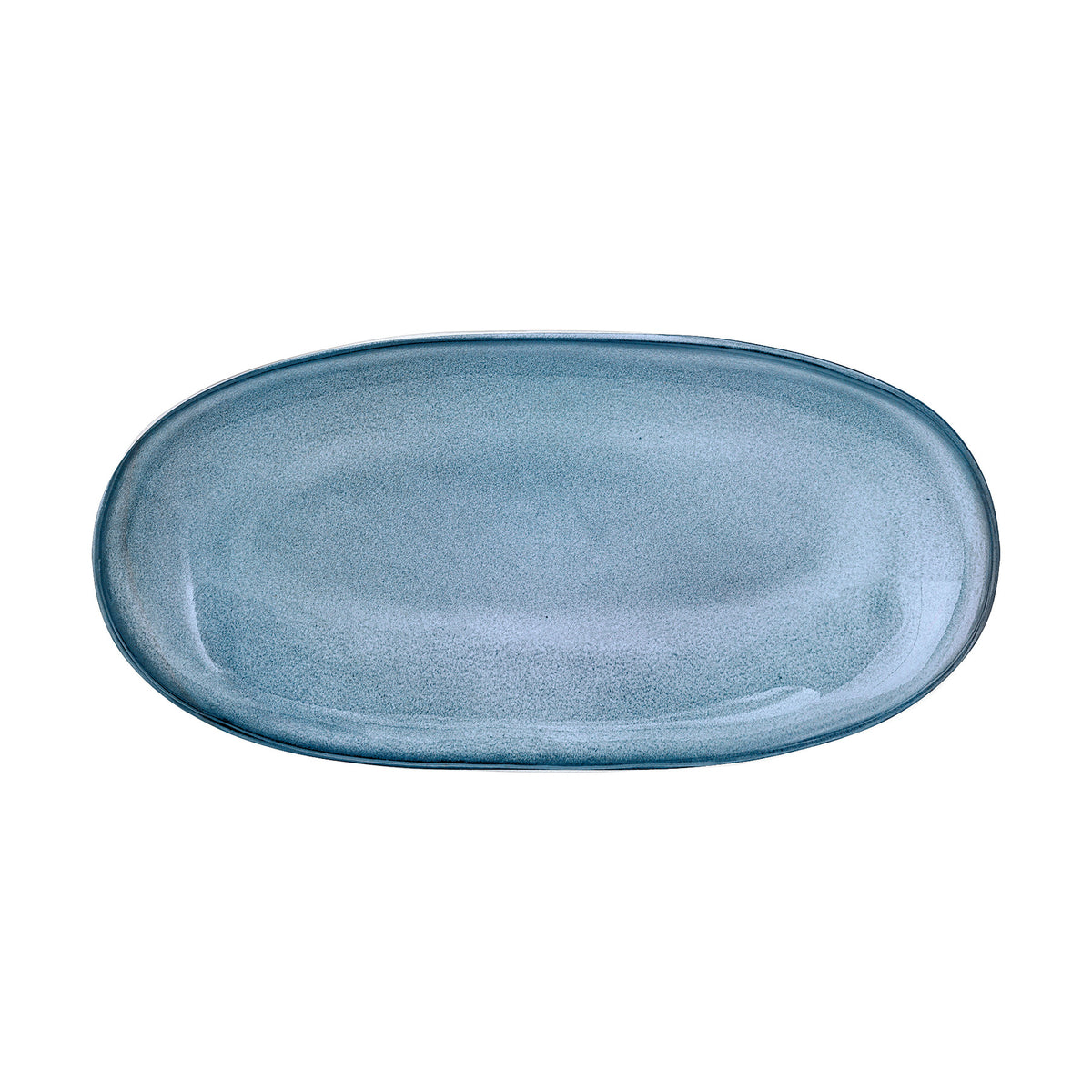 Sandrine Servierplatte, Blau, Steingut in Blue präsentiert im Onlineshop von KAQTU Design AG. Servierplatten ist von Bloomingville